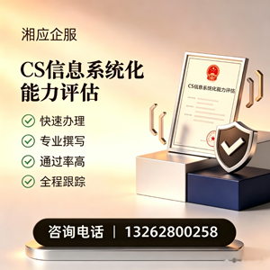 咸宁CS信息系统化能力评估申报服务