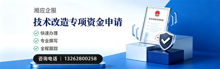 咸宁技术改造专项资金申报服务