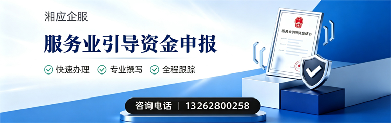 咸宁服务业引导资金申报服务