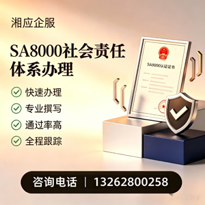 咸宁SA8000社会责任体系认证服务
